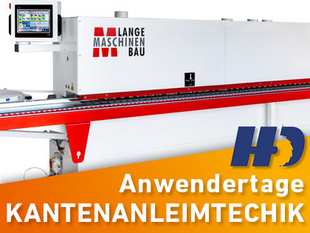 Eine Veranstaltung unseres Tischlerpartners HD Holzbearbeitungstechnik Dresden: Einladung zu den Anwwendertagen "Kantenanleimtechnik" 2026